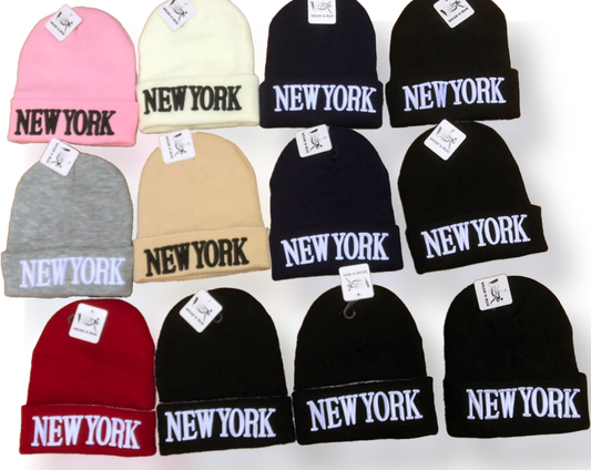 Beanie Embroidery - New York