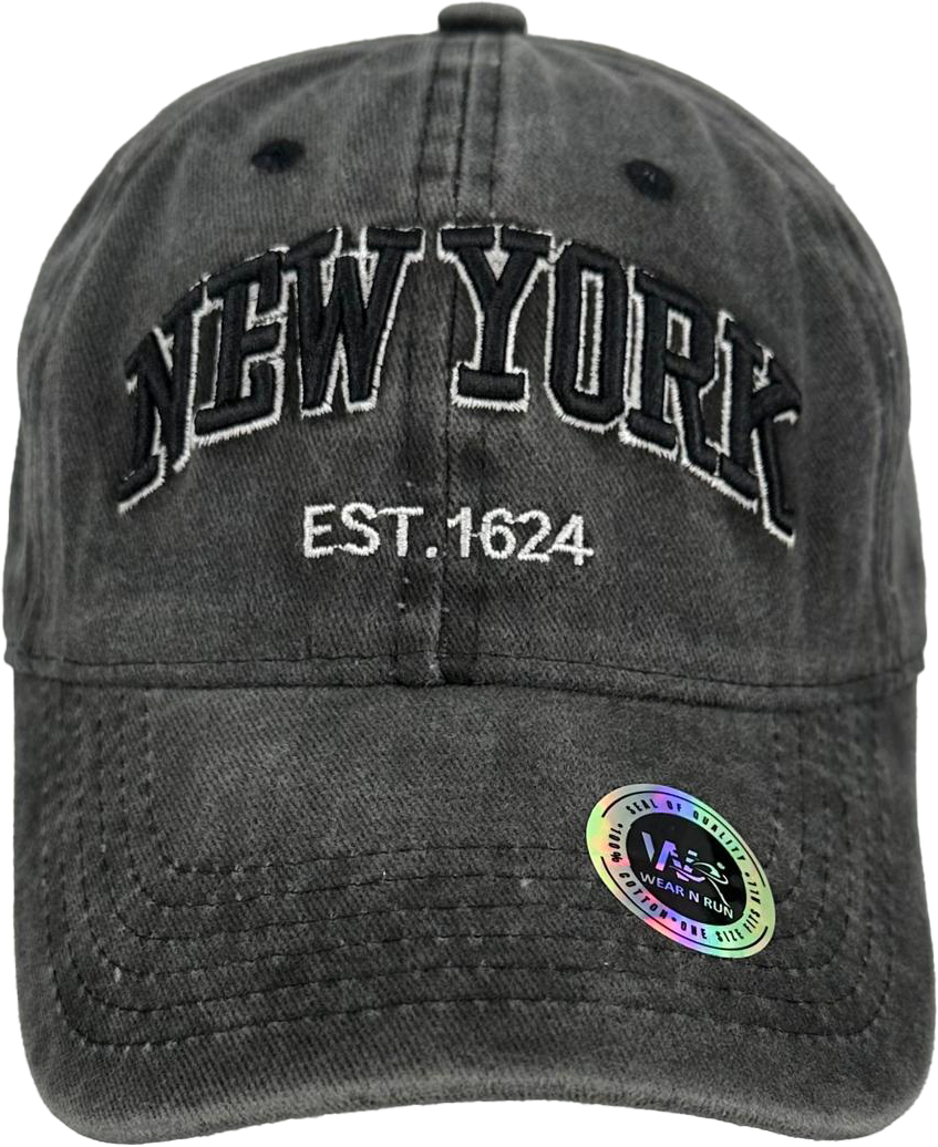 Baseball Caps - New York- Soft Washed