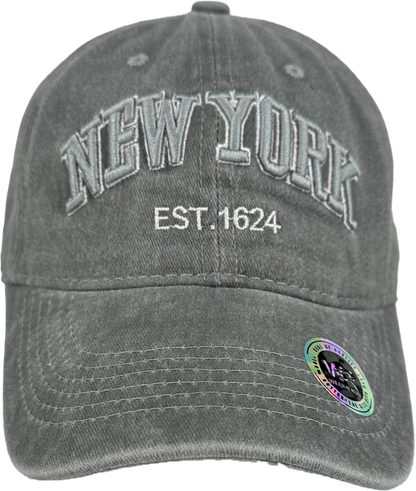 Baseball Caps - New York- Soft Washed