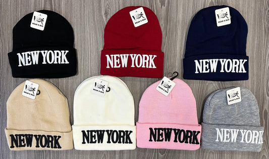 Beanie Embroidery - New York