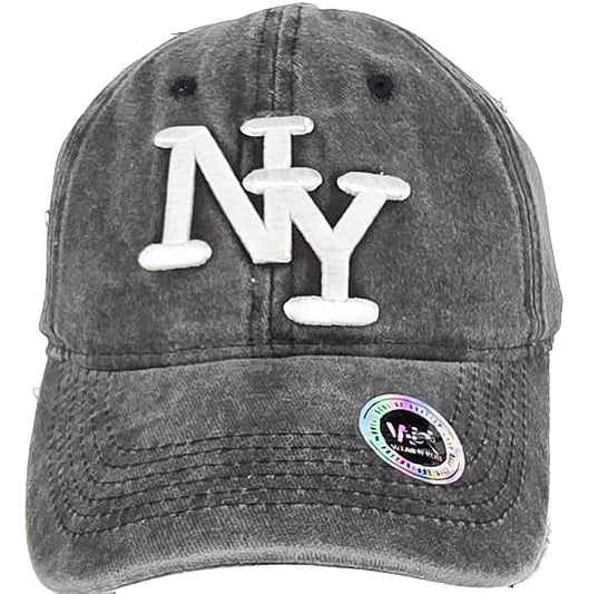 Baseball Caps - NY- Soft Washed