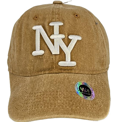 Baseball Caps - NY- Soft Washed