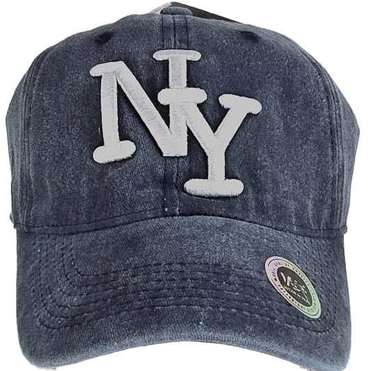 Baseball Caps - NY- Soft Washed