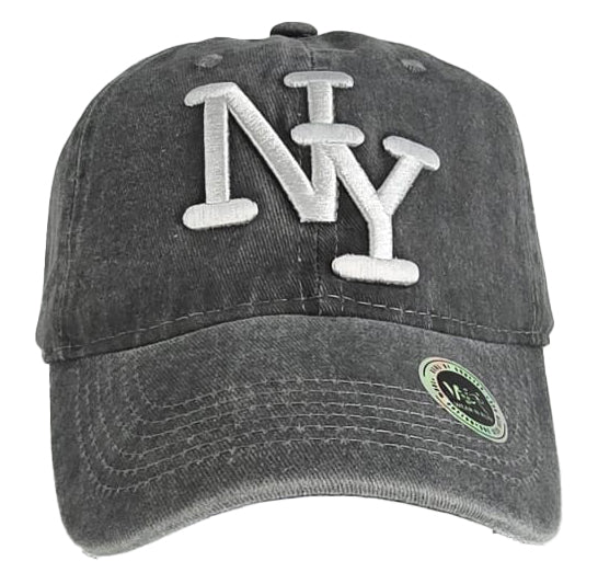 Baseball Caps - NY- Soft Washed