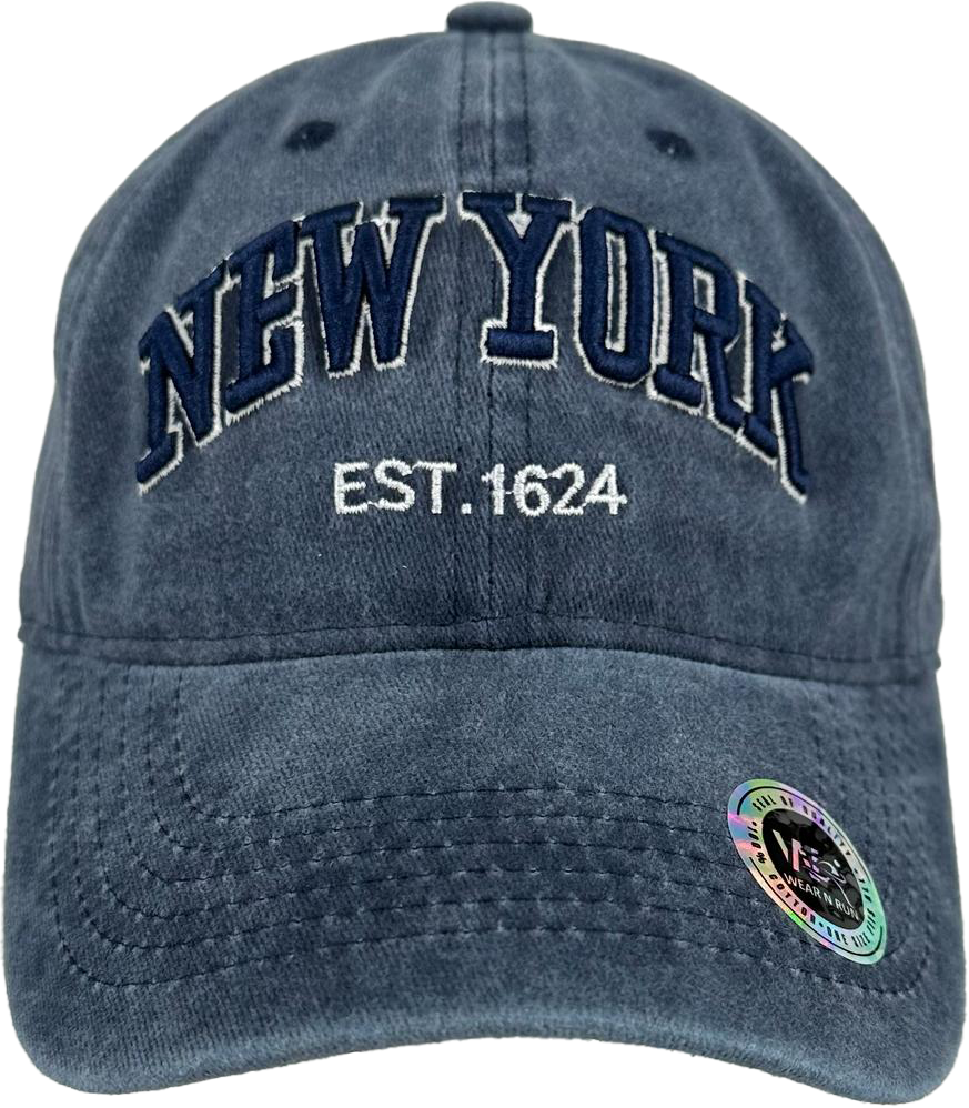 Baseball Caps - New York- Soft Washed