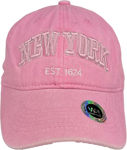 Baseball Caps - New York- Soft Washed