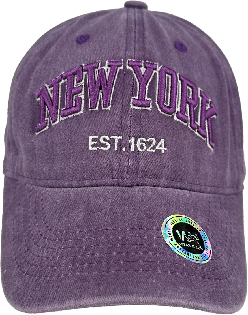 Baseball Caps - New York- Soft Washed