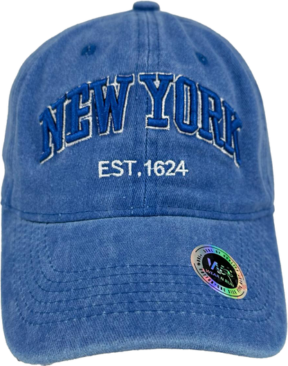 Baseball Caps - New York- Soft Washed